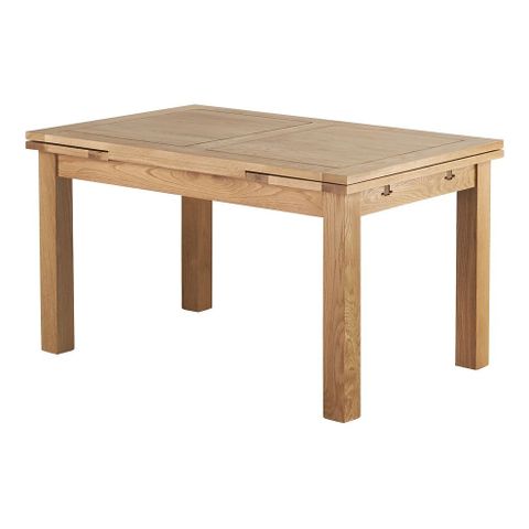 Dorset 4Ft 7" Natural Oak Extending Dining Table Seats Up To 8 pertaining to Making the most of your extendable dining table for everyday and special occasions